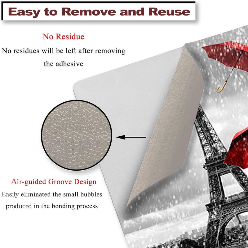 ARTSO 12 13 14 15 15.4 15.6 Inches Laptop Skin Sticker Decal Universal Netbook Skin Sticker Reusable Soft Notebook Art Protector Cover Decal, Paris Tower - Image 4